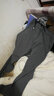 欧牧郎休闲裤男直筒宽松男裤2025秋冬季加绒速干运动长裤修身裤子男厚款 918黑色加绒+918灰色加绒 30 码【腰围2尺3】 实拍图