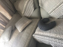 索菲娜 沙发垫坐垫防滑沙发套罩四季通用沙发垫子 YZ新江山-深灰色(织带9+裙摆18) 一片(90+裙摆18cm)*120cm 实拍图