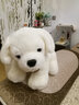 雅德森 仿真小狗公仔毛绒玩具可爱金毛小狗狗玩偶布娃娃儿童女生生日礼 白色 长42厘米 实拍图