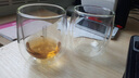 小雨点玻璃茶杯双层玻璃杯时尚水杯子咖啡杯办公杯牛奶花茶果茶杯 Q杯大号两只装(不包括托盘))· 实拍图