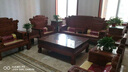 一舍 红木家具非洲花梨学名：刺猬紫檀实木沙发组合中式客厅别墅素面雕花冬夏两用大奔沙发国潮 1+1+3+茶几+2边几+方几）烫蜡 实拍图