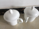 泰浦瓯 景德镇白带盖陶瓷水杯 专用会议杯 家用大茶杯 600ML 晒单实拍图