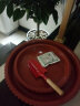 雅亭 鑫腾花卉 圆形塑料托盘 花盆托盘 托盘 圆形波浪边 塑料花盆盆栽 340型内口径25厘米 砖红色 实拍图
