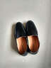 夏季男士豆豆鞋男鞋英伦透气驾车鞋韩版潮流乐福鞋懒人鞋休闲鞋 黑色 39 实拍图