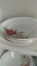 点特欧式高档唐山骨瓷餐具碗碟套装家用陶瓷高脚饭碗汤碗盘子面碗结婚 10英寸深盘（大盘） 实拍图