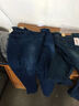 酷万300斤大码牛仔裤男士弹力加肥加大长裤子小直筒韩版潮胖子胖人裤 黑灰色GDS818 42 220-240斤穿 实拍图