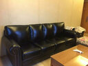 艾米莱奥 真皮沙发 美式乡村风格皮艺沙发 复古油蜡皮质四人位脚踏客厅组合简约个性家具休闲欧式真皮沙发 防污功能皮 四人位 实拍图