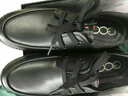 高哥内增高男鞋6cm春夏季鞋子软底软套脚休闲皮鞋隐形内增高鞋驾车鞋 黑色套脚 39 实拍图