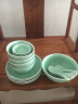瓯江（OUJIANG） 龙泉青瓷餐具 家用中式陶瓷餐具套装 盘子勺子家用碗碟餐具 17头-梅子青 实拍图