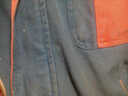 弯月亮 秋季工作服套装 纯棉帆布长袖 劳保服汽修工服 冬装秋装 WYL-011 藏蓝拼桔红驼灰 170/L 实拍图