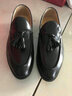 【发顺丰空运】上顿丹尼男鞋男士乐福鞋真皮英伦皮鞋流苏休闲鞋豆豆鞋春夏季懒人套脚一脚蹬驾车鞋手工帆船鞋 黑色 42 实拍图