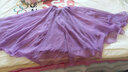 TUOSE半身裙夏季中长款双层雪纺大摆长裙显瘦飘逸海边度假沙滩仙女裙子 紫色 均码 裙长95CM 实拍图