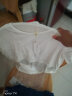 米度丽哺乳衣外出春夏大码T恤产后喂奶衣长袖月子服夏季哺乳装背心上衣 背心-米白 XL码 实拍图