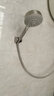 科德林（Ciencia） 304不锈钢拉丝增压手持花洒喷头浴室淋浴喷头加压莲蓬头 6号 小号钢片+软管+花洒座 实拍图