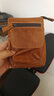 Geremen 单肩斜挎包男士穿皮带手机腰包牛皮多功能包韩版休闲小包 MS8123 棕色 实拍图