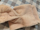 达芬奇密码毛绒围巾女冬款保暖日系仿獭兔毛儿百搭高级感加厚毛绒围脖礼物 奶白 实拍图