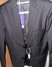 罗蒙男士西服套装商务职业正装小西装结婚新郎上班春秋季修身外套 黑色（西服+裤子） 2XL 实拍图