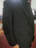 罗蒙（ROMON）西服套装男士小西装外套职业正装修身休闲伴郎服 藏青色6XL 实拍图