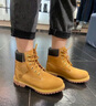 添柏岚（Timberland）踢不烂经典大黄靴高帮马丁靴户外防水真皮宽版 女10361W 35.5 实拍图