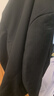 罗蒙男士西服套装商务职业正装小西装结婚新郎上班春秋季修身外套 黑色（单件西服） L 实拍图