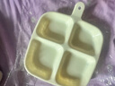 【用了都说好】多用途分格餐盘配菜备菜盘火锅水果盘收纳四格 1个装【分格餐盘】 实拍图