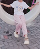 真维斯女童夏装套装2025年儿童夏季短袖t恤短裤两件套网红女孩运动衣服 实拍图