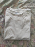 重磅纯棉短袖t恤男高档纯色印花休闲基础款内搭半袖打底衫 橄榄绿 L  125-140斤 实拍图