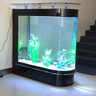 欧宝 鱼缸玻璃生态水族箱子弹头家用客厅屏风金鱼缸大型可定制 抽屉款  侧滤 1.8米长 实拍图