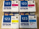 爱普生（EPSON）T123系列T1231-4墨盒 适用ME 700fw 80W/机型 T1232青色墨盒 墨盒 实拍图