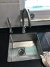 阿萨斯（ASRAS）2643B 不锈钢手工水槽 单槽套餐 厨房台下洗菜盆 搭配3051龙头 C(39*43cm) 实拍图