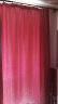 雷纳丝格马克棉灰蓝色高遮光窗帘加厚棉麻提花窗帘现代客厅卧室隔热遮光帘 马克棉-圣尤蓝 两种颜色拼色宽1米价格 实拍图