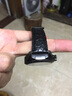 世辉双面鳄鱼皮表带男真皮适用天梭美度万国欧米茄浪琴积家手表带链女 黑色黑线黄金色扣-四轴蝴蝶扣款 接口宽度20MM 实拍图