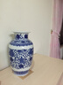 loyo景德镇花瓶青花瓷摆件瓷器工艺品新中式仿古陶瓷博古架装饰品瓷瓶 吉祥八宝玉壶春瓶+匠心打造 实拍图