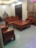 安邸 红木家具 非洲花梨（学名：刺猬紫檀）客厅实木沙发组合 中式古典别墅办公室沙发 象头沙发 （三位+单位+双人+茶几+2边几） 实拍图