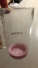 金灶（KAMJOVE）玻璃杯花茶杯家用办公室女性茶水杯 带盖玻璃吸管杯泡茶杯AC-100 公主粉【500毫升】 实拍图