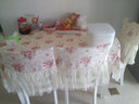 温恋 浪漫时尚小碎花桌布餐桌椅垫田园蕾丝方桌茶几布艺餐桌布椅垫 镜中花 桌布130*180cm含花边 实拍图