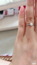 莱绅通灵求婚钻戒女结婚订婚18K金钻石戒指送礼物女王桂冠礼物 【真爱表白】K白 共约13.5分 10号 实拍图