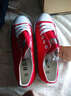 人本 春秋平底板鞋经典帆布鞋百搭布鞋潮牌港风休闲男鞋子 大红 39 男 实拍图