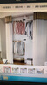 薛涛 组装简易衣柜钢架布衣柜布艺布柜子双人衣服柜收纳衣橱挂衣柜折叠组合顶天立地韩式创意 5602三立三横(带轨道和米色帘) 实拍图