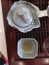 宁不凡（NINGBUFAN） 办公旅行茶具套装汝窑便携快客杯一壶二杯功夫茶具带过滤开片 一壶两杯+礼盒 实拍图