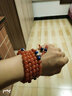朱梦缘配证书南红玛瑙手链女款樱桃红天然水晶手串送女生爱人情人节礼物 青金石款 -水红108颗8mm珠径 实拍图