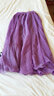 TUOSE半身裙夏季中长款双层雪纺大摆长裙显瘦飘逸海边度假沙滩仙女裙子 紫色 均码 裙长95CM 实拍图