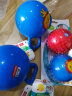费雪（Fisher-Price）皮球儿童婴儿手抓球拍拍球幼儿园1-3岁小皮球宝宝充气球 4寸手柄铃铛球蓝色大象F0517 实拍图