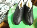 同升和老北京冬季保暖全皮羊毛手工棉鞋男女官方中老年父亲防滑加绒棉鞋 黑色 39 晒单实拍图
