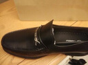宾度【官方发售】男鞋皮鞋男款头层牛皮耐磨男士商务休闲鞋英伦爸爸鞋 黑色(欧码) 40 实拍图