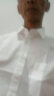 恒源祥短袖衬衫男士夏季薄款商务休闲纯色上班面试职业工装正装白领衬衣 CM01003/纯白色 39（170/88A） 实拍图
