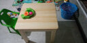 格趣 实木儿童学习桌椅套装儿童写字书桌幼儿园宝饭桌松木小方桌 60*60*52(单桌) 实拍图