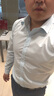 海派浩宇 长袖衬衫男修身商务正装白色衬衣职业装 浅蓝 XL (175) 实拍图