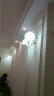 爱邦仕 欧式壁灯床头现代简约客厅卧室书房过道玄关背景墙家用工程双头水晶壁灯简欧锌合金壁灯 8020-双头 LED三色光 晒单实拍图