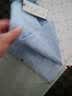 曼卡龙 短袖衬衫男士夏季新款纯色衫男韩版修身商务休闲男士免烫衬衣 73短袖蓝色 190/XXXXL 实拍图